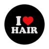 I Love Hair PopSockets mit austauschbarem PopGrip