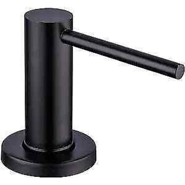 Kitchen Sink Soap Dispenser  Countertop Pump Hand Matte Black 17 oz Bottle