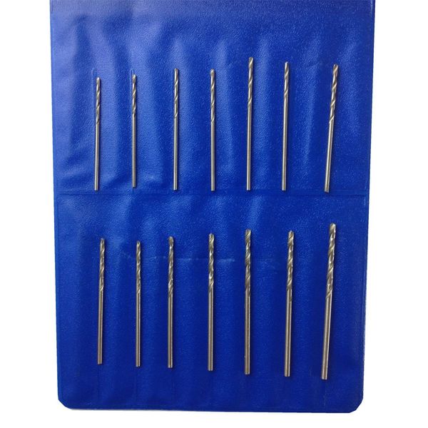 JEWEL TOOL Medium Mini Drill Bit Set | 16 Pieces, 1mm-2mm Range | Precision-Crafted for Delicate Tasks | Includes Organized Carrying Case