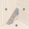 Stainless Steel Corner Brace Angle Bracket Shelf Support Corner Joint Fastener with Screws 10PCS