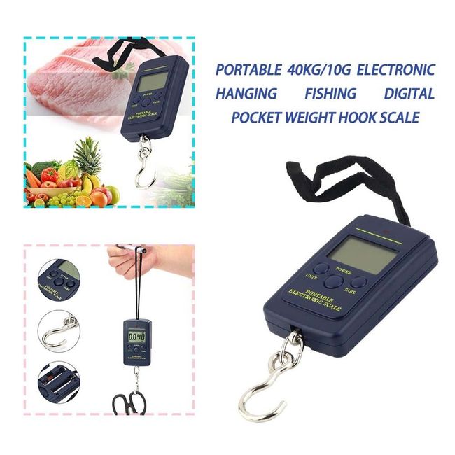 Digital Scale 40kg x 10g Mini Electronic Hanging Fishing Luggage Balanca  Portable Digital Handy Pocket Weight Hook Scale