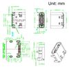 20Pcs PCB USB Connector Type-C 3.1 16Pin Female Jack Fast Charging Socket