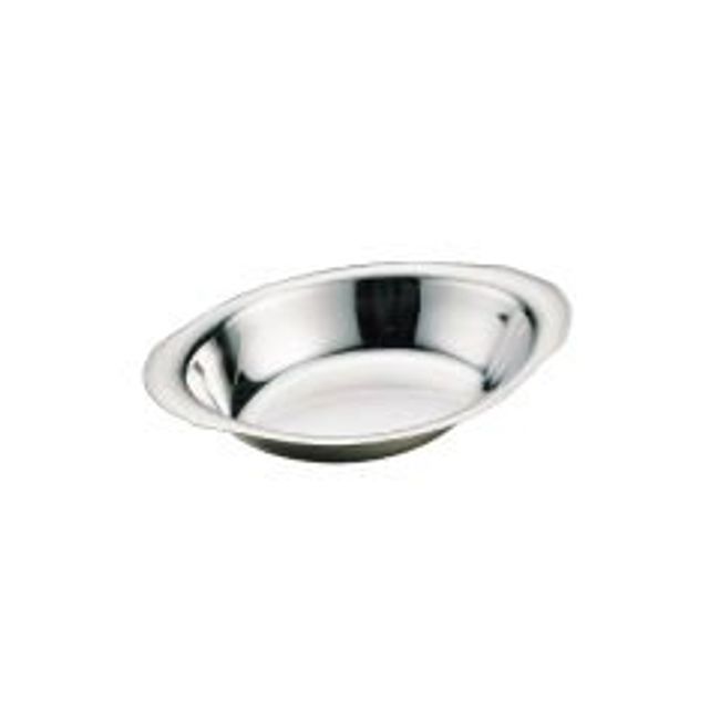 Ikeda NBC03003 Baker Plate, 9-3/5-Inch, Small, Stainless Steel, Japan