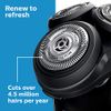 Philips Norelco Genuine SH50/52 Shaving Heads Compatible with Norelco Shaver Series 5000 Rounded and 6000, Latest Version for Refreshed HQ9/50, HQ56/50, and RQ11/50