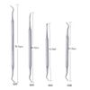 Kingsie 4 Piece Nail Polish Remover Stainless Steel Nail Lifter Nail File Zonde Sweetskin Treatment Curled Nails Thick Nails Feet Nail Care Foot Care Nail Care
