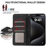 For iPhone 16 Pro Max Case, Folio Case, iPhone 16 Pro, Mac, Notebook Case, Shockproof, RFID Blocking, Card Storage, Horizontal Stand Function, Premium PU Leather, Magnetic Closure, Lightweight,