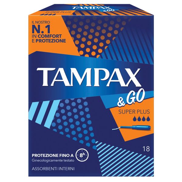Tampax &Go Super Plus x18 Tampons