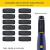Replacement Roller Compatible with Dr. Scholl's Callus Remover Electronic Foot File-Extra Coarse (12 Pack)