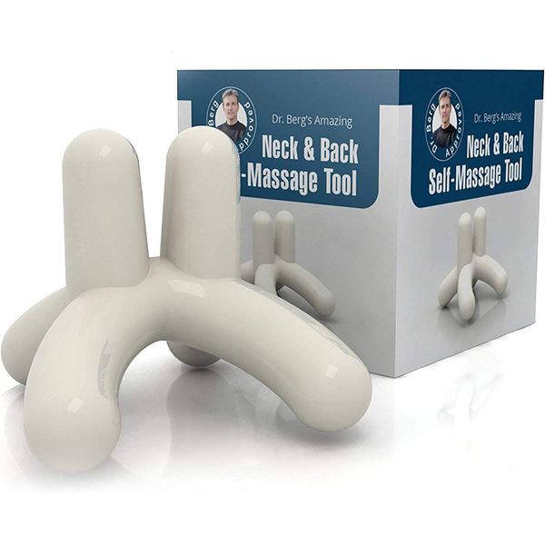 Dr. Berg Self-Massage Tool, Handheld Neck & Back Massager, Body Stress Reliever