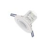HUBER Motion 22 PIR Motion Sensor 360° for Indoor Use, Flush-Mounted Motion Sensor with Flat Lens, Suitable for LED, Motion Sensor, Suitable for GU10 Socket, 3-Wire Technology