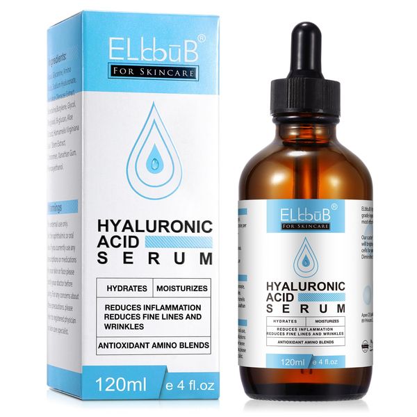 Hyaluron Serum - Anti-Aging Gesichtspflege mit Hyaluronsäure und Aloe - Augenringe entfernen, Anti Aging, Anti Falten, Moisturizer 120 ml