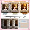 White Vanity Set with 11 Led Lights Makeup Desk Mirror Dressing Dresser Table