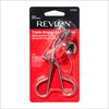 REVLON Triple-Stepped Lash Curler,Stainless steel/red