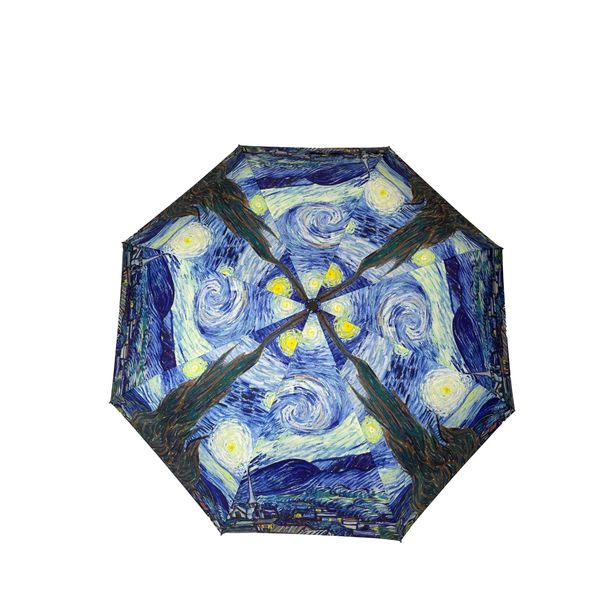 StormKing Art Van Gogh Starry Night Folding Umbrella