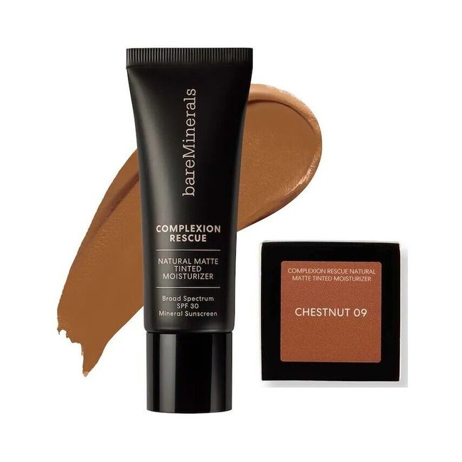 BareMinerals Complexion Rescue Nat. Matte Tint Moisturizer-Chestnut 09,EXP 09/24