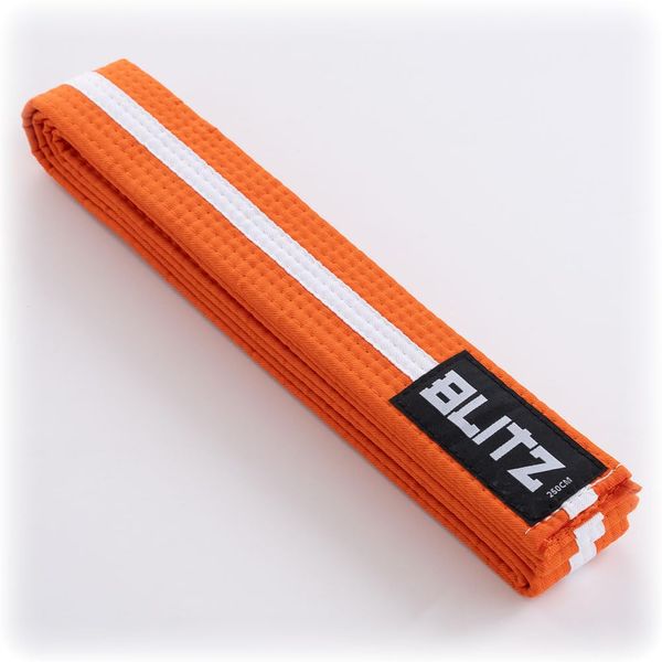 Blitz Striped Belt, Multicoloured(Orange/White) , 280 cm