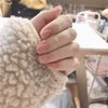 Entrance Ceremony Entry Ceremony For Wedding, Party, Afterparty, Handmade Nail Tips Kimono Nail Bright Colors Elegant Temperament Plain Nail Tips 24pcs Elegant Transparent Jelly Short Plain Cute Wedding Bridal