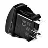 Bright Light Powersports - Laser Rocker Switch - HAZARD WARNING - Universal On/Off - 12 Volt (GREEN)