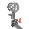 SZRIG Super Clamp with 5/8"-27 Male Thread for Microphone Mount(Red)