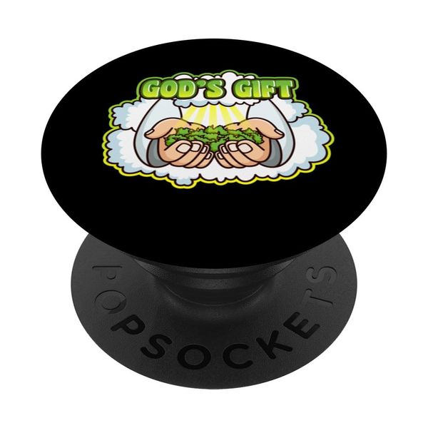 God's Gift Marijuana Weed Strain PopSockets with Interchangeable PopGrip