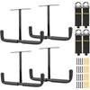 4 Set Overhead Garage Storage Rack, Heavy Duty Overhead Storage Double Hook, Cei