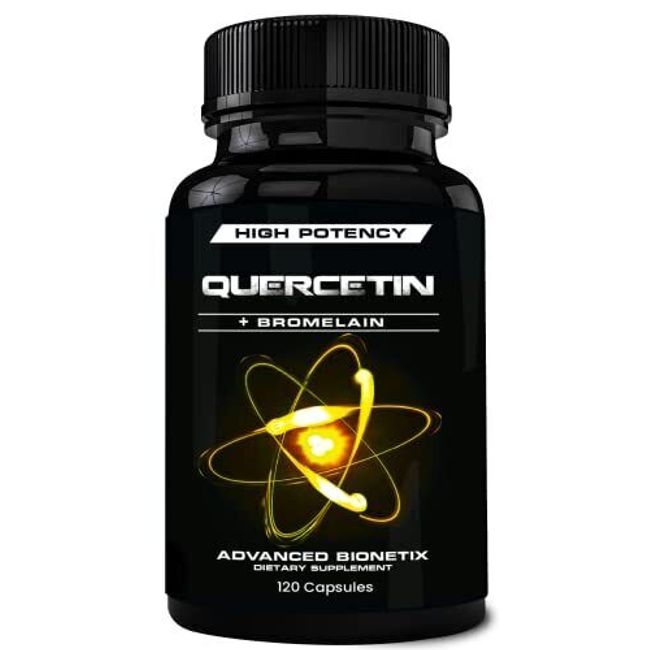 Quercetin 800mg + Bromelain Supports Antioxidant Cardiovascular Immune 120 VCaps