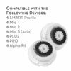Generic Replacement Brush Head for Sensitive Skin Compatible w/ Clarisonic 2 Pk