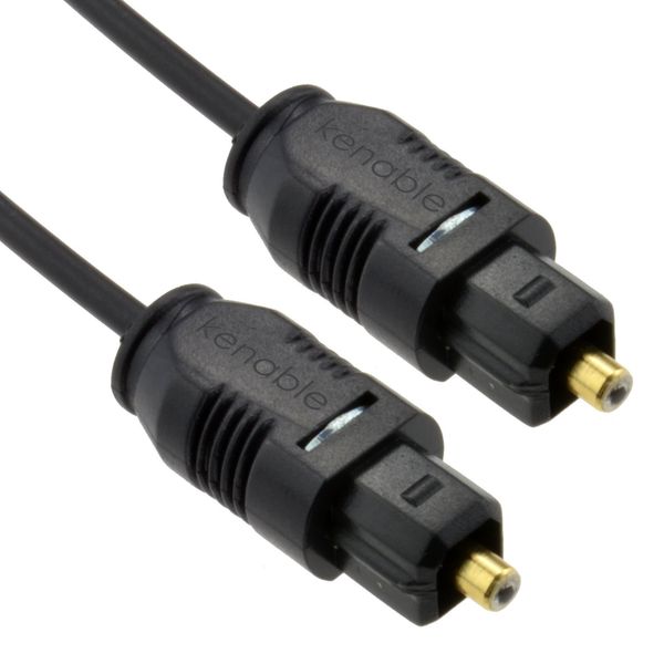 kenable TOS Link TOSLink Optical Digital Audio Cable 2.2mm Lead 0.3m