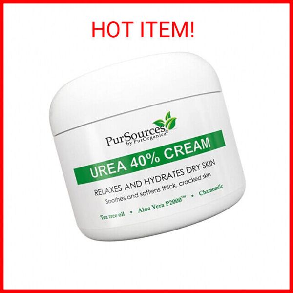 PurOrganica Urea 40% Foot Cream - No Pumice Stone - Callus Remover - Moisturizes