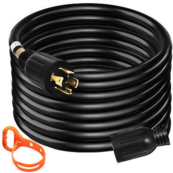 Generator Extension Cord 10 Foot 10 Gauge Extension Wire 30 Amp SJTW Cable