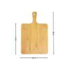 6pc 16x10" Bulk Plain Bamboo Serving Tray, Charcuterie Platter Cutting Board Set