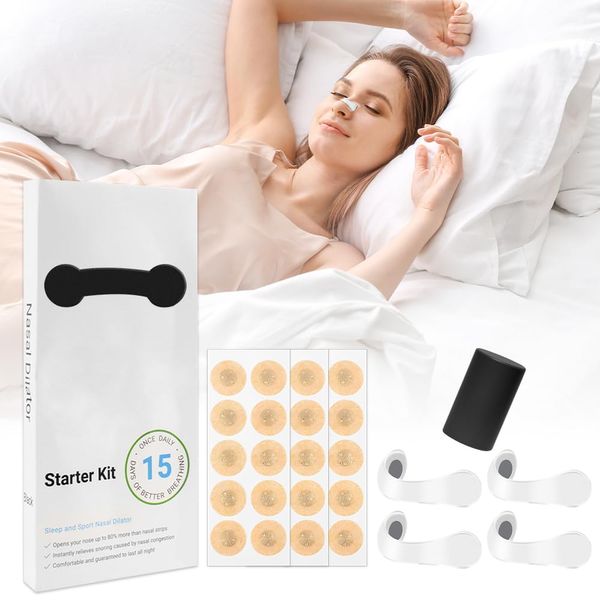 ADDLIVE 30 PCS Breathing Nasal Strip, Magnetic Nasal Strips, Anti Snoring Nasal Strips, Long-Lasting Anti-Snoring Equipment for Home, Travel, Hotel, and Business Trip