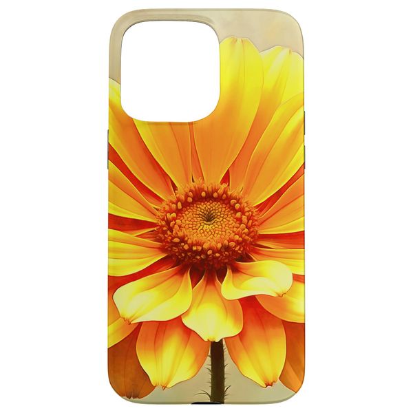 Hülle für iPhone 15 Pro Max Oktober Ringelblume Einzelblumenmalerei