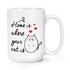 Home is Where Your Cat is 15oz Large Cup Mug