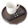 Emoson Sofa Armrest Clip Tray, Side Table for Remote Controls/Drinks/Gamepads Holder (Cherry)