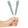 Silver Rock Candy Crystal Sticks - Original Sugar Flavored - 36 Indiv. Wrapped