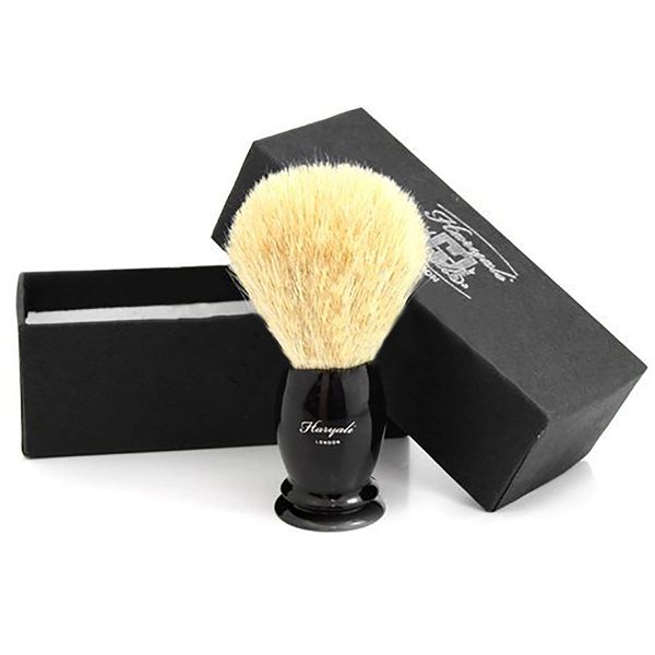 Haryali London Shaving Brush for Men is made from White Badger Hair- Comes in Beautiful Box | Perfect Mens Shave Brush