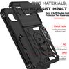 for Pixel 9A Case with Screen Protector: [Military Grade 20ft. Drop Tested] Ring Shockproof Protective Phone Case for - Google Pixel 9A (Black)