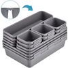 Kutesna 15 PCS Interlocking Desk Drawer Organiser Separator for Office,Bathroom,Kitchen,Makeup