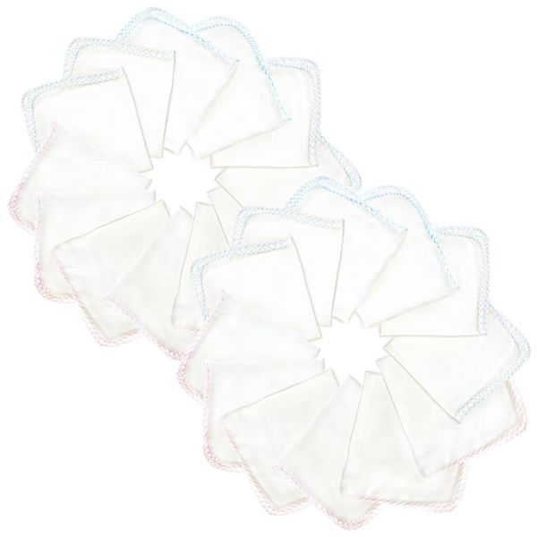 Gauze Handkerchief, Baby 24 Piece Set, Gauze Handkerchief, Double Gauze, Baby Gauze, 100% Cotton, 11.8 x 11.8 inches (30 x 30 cm)