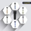 TeaiEei Razor Case for Travel Silicone Safety Waterproof for Gillette Parker Merkur Soft Shaver Case Carrying Cover Bag