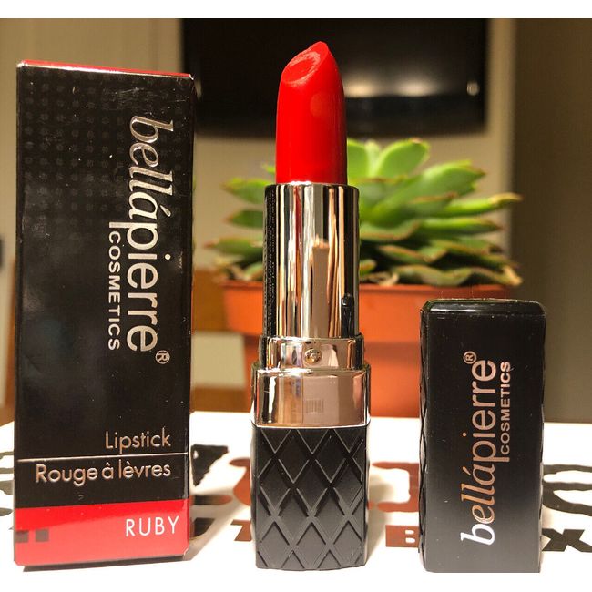 BELLAPIERRE Cosmetics Lipstick ~ RUBY - All Natural Mineral 0.123 oz/3.5 g NIB