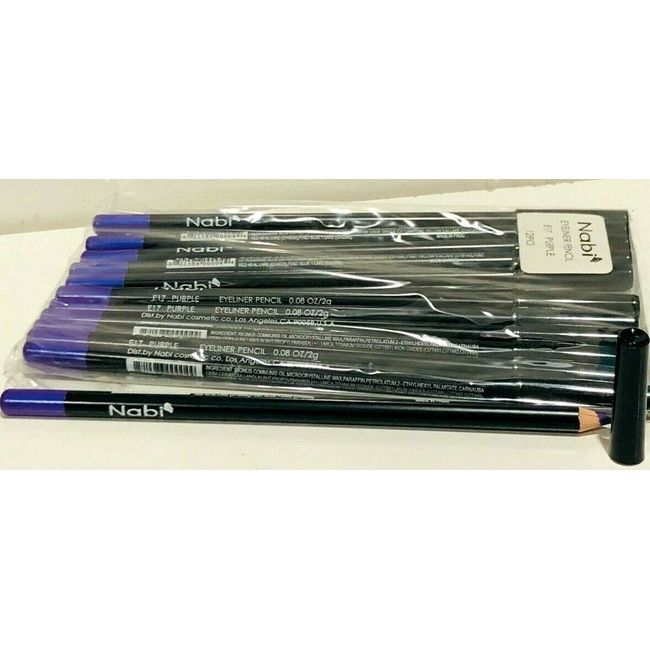 NABI EYELINER PENCIL E17 PURPLE 12 PCS 7.5" LONG