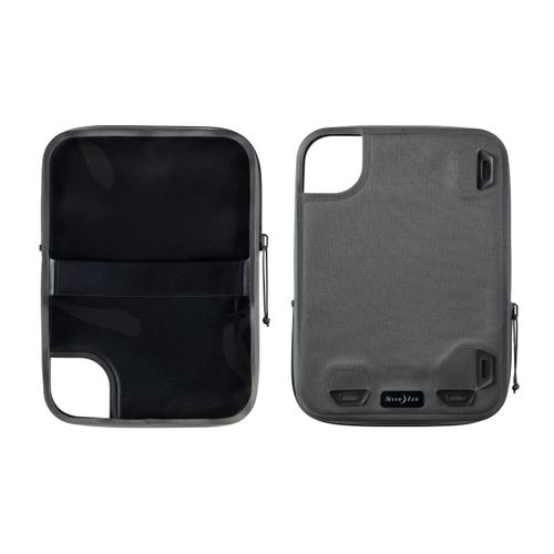 Nite Ize RunOff Waterproof Tablet Case - Waterproof & Durable - 10.63-Inch - Protective Tablet Case for Water Days & the Beach - Touch Screen Friendly - Charcoal