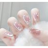ncip10 False Nail Tip, Short False Nail Tip, Cute, Plain, Simple, Self-Nail Style, False Nail