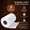 Vonlyst Receipt Paper Roll for 58mm Mobile Portable Thermal Printer (Pack 10 rolls)