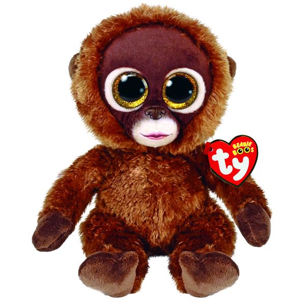 Ty Beanie Boo Chessie - Brown Mondey - 6"