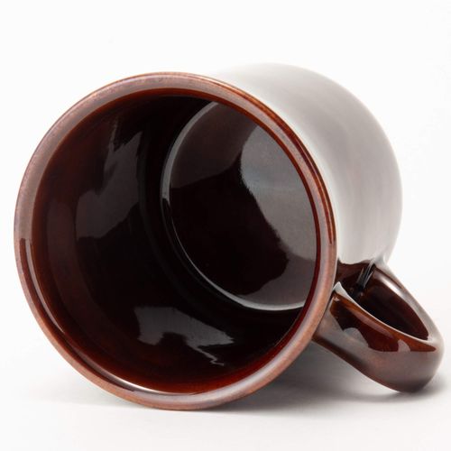 TAMAKI T-893418 Coffee Mug, Brown, Diameter 4.8 x Depth 3.7 x Height 4.2 fl oz (12.3 x 9.3 x 10.8 cm), 14.6 fl oz (420 ml), Microwave and Dishwasher Safe, Made in Japan