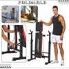 330lbs Weight Bench Foldable Adjustable Olympic Workout Bench Full Body Exercise