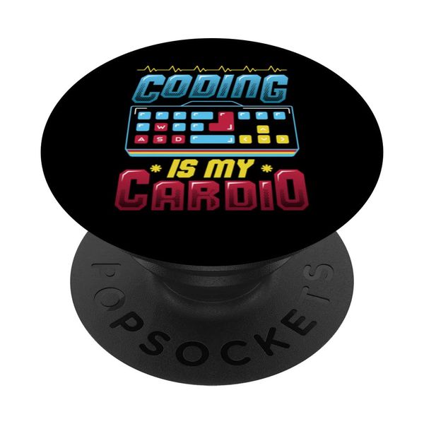 Coding Is My Cardio Code Programmer Coding PopSockets Swappable PopGrip